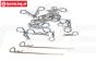 LOSB5800 Kap clips LOSI 5T-BWS, Set
