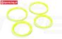LOSB7037 Beadlock Neon-Geel Ø120 mm, 4 st.