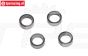LOS-3747 LOSI 5T Kogellager Servo-saver, 4 st.