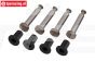 LOS-3650 LOSI 5IVE-T Stalen voor fusee bus & pen, set