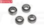 LOS-3751 LOSI 5T Kogellager Tandwiel as, 4 st.
