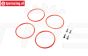LOS-3693 LOSI 5IVE-T Schokdemper O-ring, set