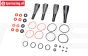 LOS-3628 LOSI 5IVE-T Schokdemper onderhoud, set