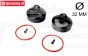 LOS-3683 LOSI 5IVE-T 3.0 Schokd. Sluiting boven Ø32, set
