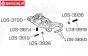 LOS-3700 LOSI 5IVE-TE 3.0 Draagarm voor, set