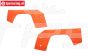 LOS-4011 LOSI 5IVE-TE 3.0 Spatbord achter Oranje, set
