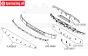 LOS-3641 LOSI 5IVE-TE 3.0 Rubber Voorbumper strip 1 st.