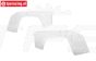 LOS-3722 LOSI 5IVE-TE 3.0 Spatbord achter wit, set