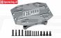 5T3/051-GM LOSI 5IVE-TE Alu-ESC houder Gun-Metal, Set
