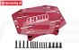 5T3/051-R LOSI 5T-E Aluminium ESC houder Rood, Set