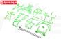 LOS-1828 LOSI LMT 2.0 Rol kooi compleet Groen, set