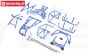 LOS-1829 LOSI LMT 2.0 Rol kooi compleet Blauw, set