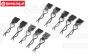 LOS246003 kap clips klein zwart LMT Truck, 10 st.