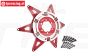 MX0606R-R PROMOTO Alu-Velg ster achter Rood, 1 st.