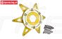 MX0606R-GD PROMOTO Alu-Velg ster achter Goud, 1 st.
