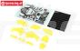 LOS260003 PROMOTO Kunst. delen-stickers Geel, set