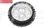 LOS46007 PROMOTO Achterband-velg zilver, 1 st.