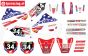 CS0980/58 PROMOTO stickers Honda GEICO USA, set