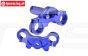 MX028-B PROMOTO Alu-Stuurplaat Blauw, Set