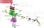 M1000/07 Mecatech rem cilinder hevel pen, 4 st.