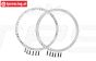 MX0505R-S PROMOTO Alu-Velg ring achter Zilver, 2 st.