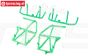 LOS241039 Rol kooi delen groen LMT Truck, Set