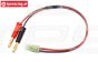 TPS58890 Accu laadkabel Banaan-Tamiya Mini female, 1 st.