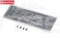 TLR251009 Accu box schild TLR 5B, 1 st.