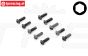 LOS235007 LOSI Inbus bolkop M4-L12, 10 st.