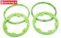 TPS5030/GR HD Nylon Beadlock Groen Ø120 mm, 4 st.