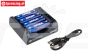 XTARL4 L4 lader met AA Li-Ion accu's, Set