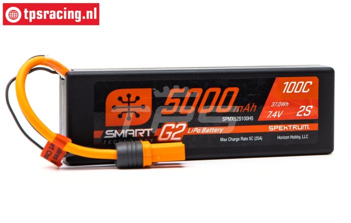 SPMX52S100H5 LIPO 7.4V 5000mAh 2S 100C Smart, 1 st.