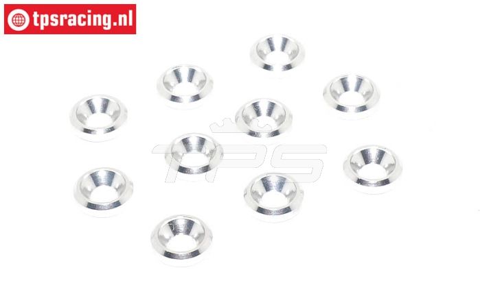 TPS1233/03 Alu verzonken ring Ø3 mm Zilver, 10 st.