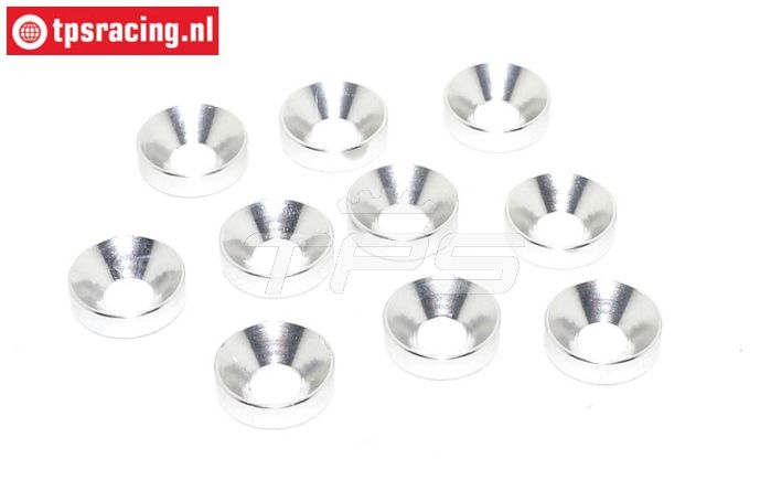 TPS1235/03 Alu verzonken ring Ø5 mm Zilver, 10 st.
