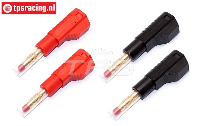 TPS71656 Banaan Secure Gold stekker Ø4-L56 mm, 4 st.