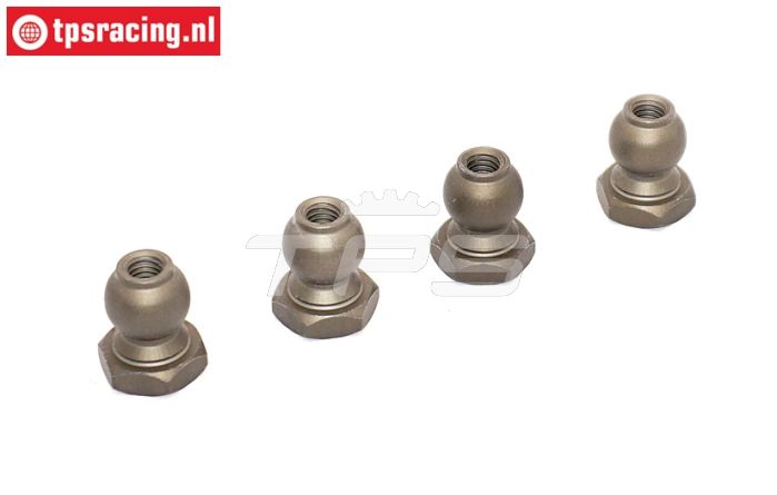 BWS55043 Aluminium Kogels Ø11/M5-H16 mm BWS-LOSI, 4 st.