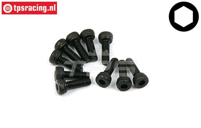 BWS56002 Inbus normale kop M2,5-L8 mm, 10 st.