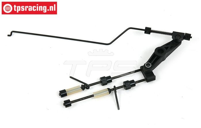 BWS59045Z Gas-Rem stang zwart 15T BWS-LOSI, Set