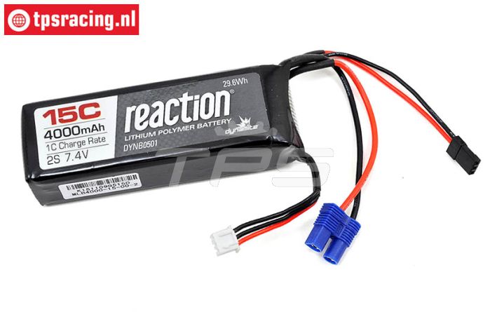 DYNB0501 2S LiPo accu Reaction 4000 mAh, 1 st.