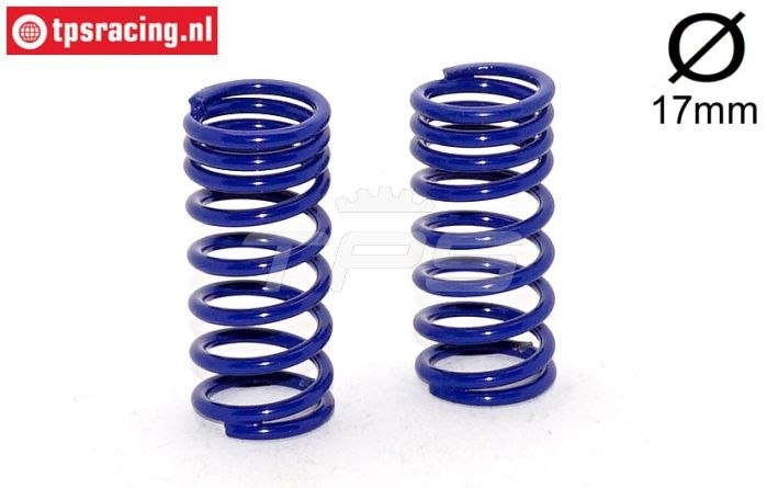 FG10194 Progr. Schokd. veer blauw Ø17-Ø2,5-L48, 2 St.