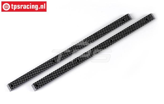 FG1080 Koolstof chassis strippen L320 mm, 2 st.
