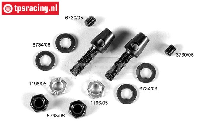 FG1171/03 Stabilisator houder M4/M6-Ø4,0 mm, Set