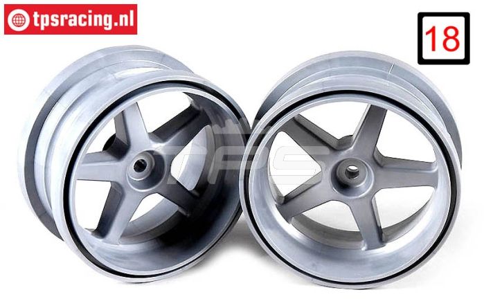 FG3105/02 1/6 Velgen zilver Ø120-B60 mm, 2 St.