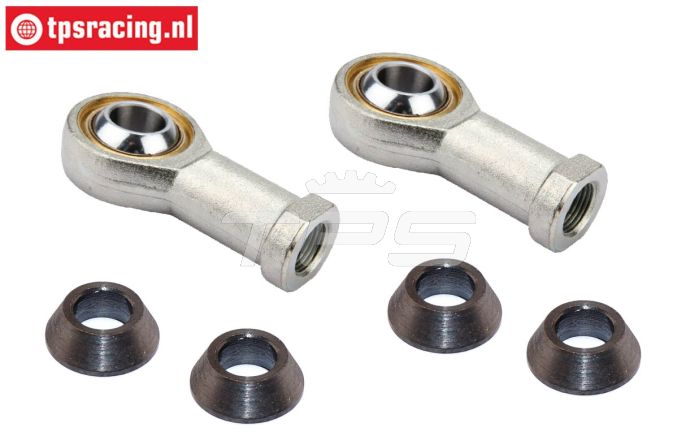 FG4429 Stalen Kogel kop, M6R/Ø5 mm, 2 St.