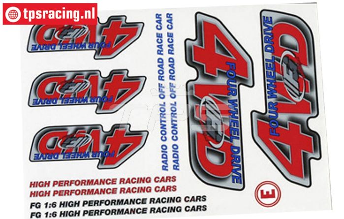 FG58155 Stickers FG 4WD, Set