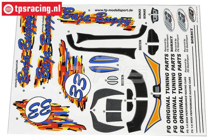 FG60155 Stickers Baja Buggy, Set