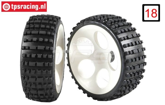 FG60215/05 Buggy banden M gelijmd Ø180-B60 mm, 2 st.