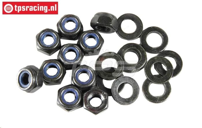 FG6112 Stalen Borgmoer met ring M6R, 10 St.