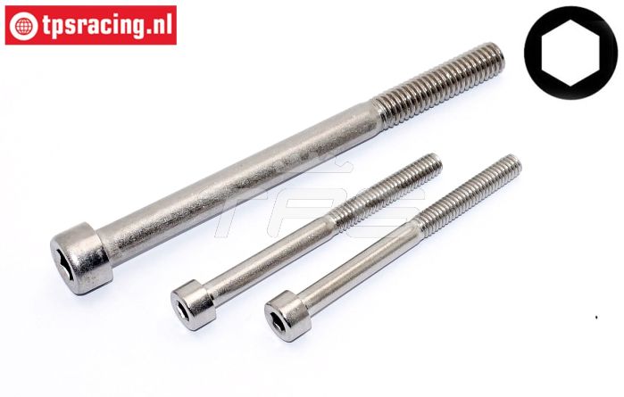 FG6183/02 RVS Inbus normale kop M4-M6 mm, Set