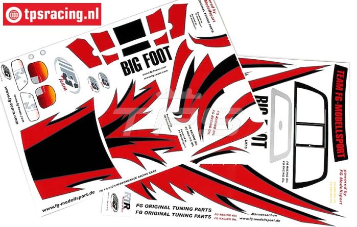 FG6195 Stickers, FG Monster Truck, Set